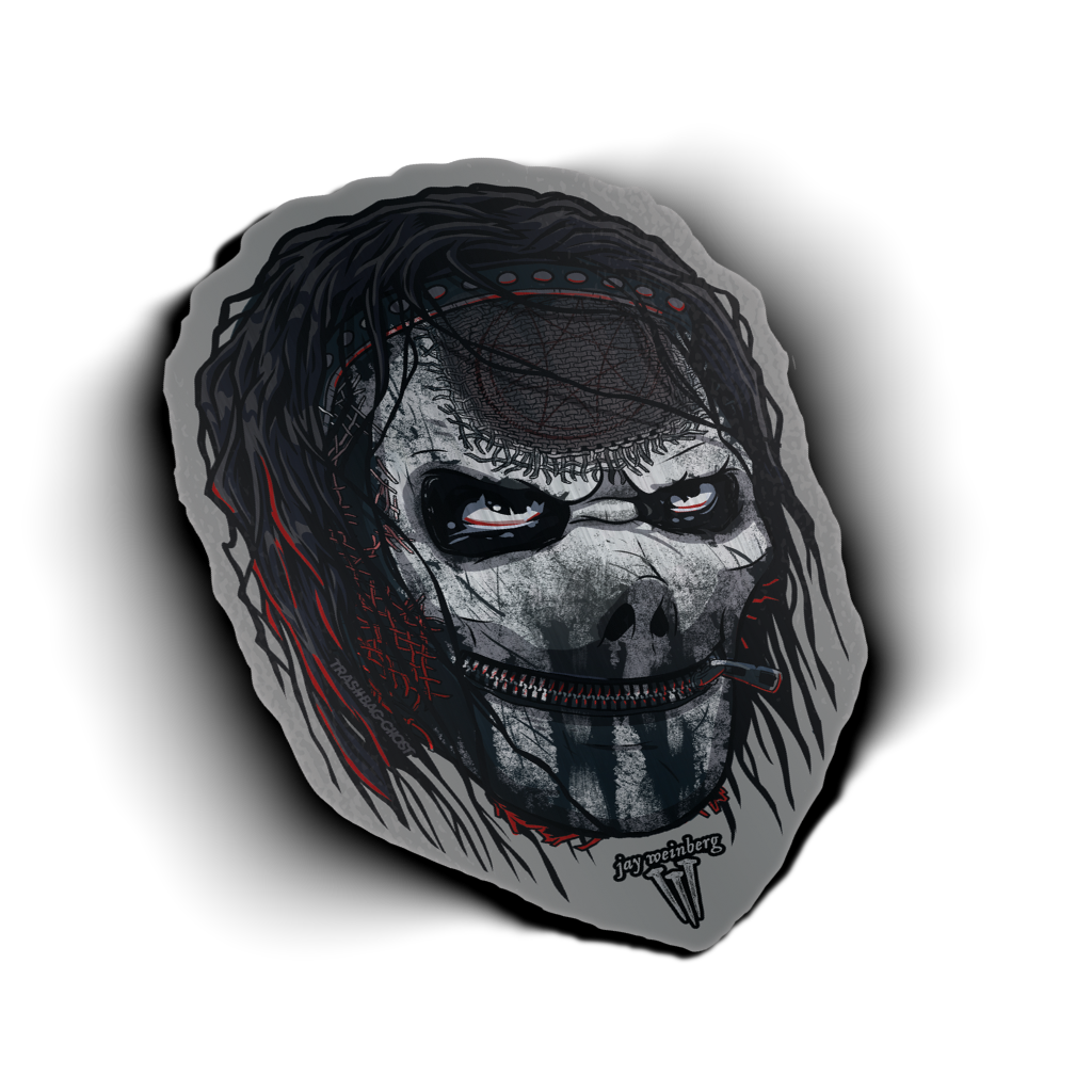 Jumbo Metal Jay Weinberg The Gray Chapter Mask Sticker