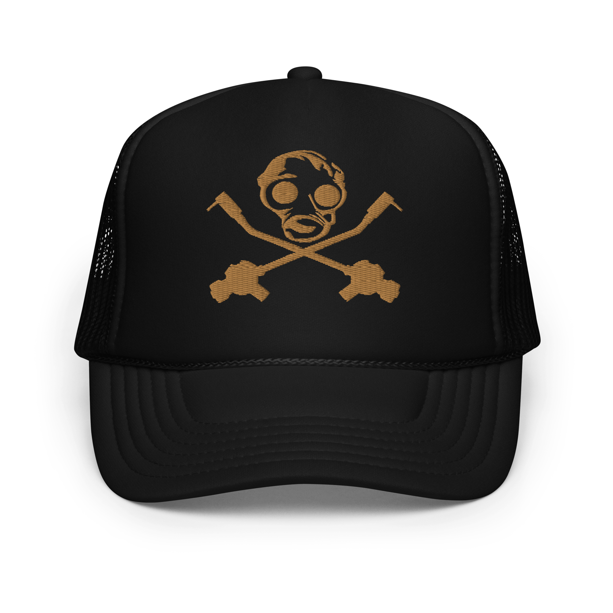 SID Gold Gas Mask Foam trucker hat