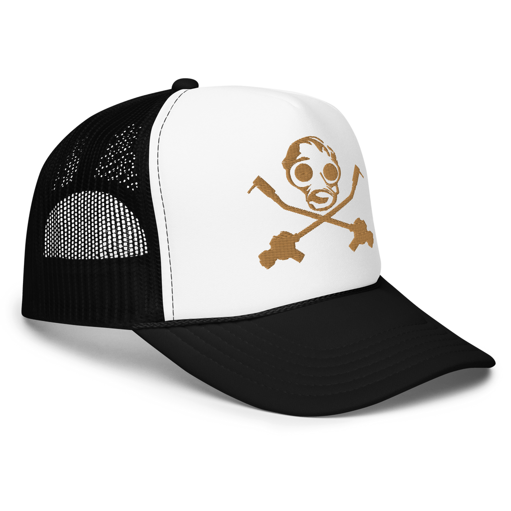 SID Gold Gas Mask Foam trucker hat
