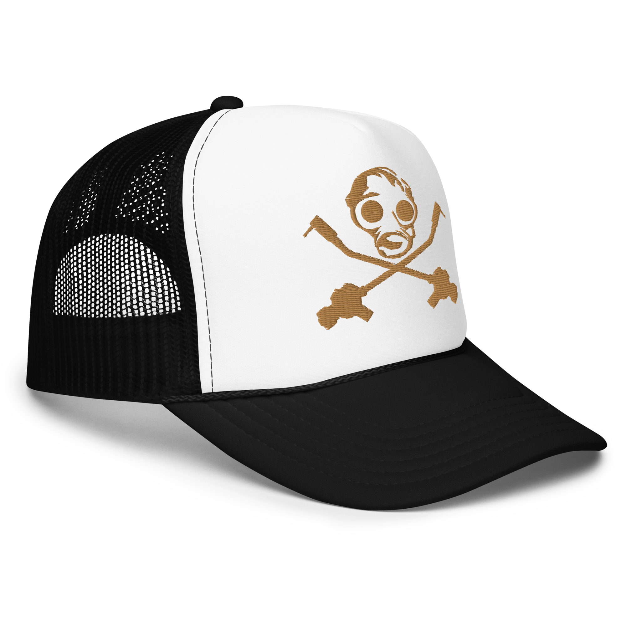 SID Gold Gas Mask Foam trucker hat