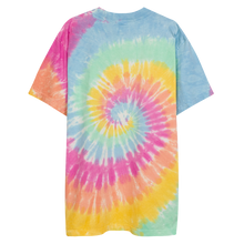 OG Gas Mask Rainbow Sherbert Embroidered Oversized tie-dye t-shirt