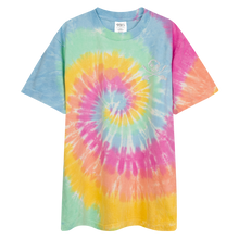 OG Gas Mask Rainbow Sherbert Embroidered Oversized tie-dye t-shirt