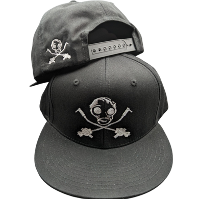 White Double Gas Mask Snapback