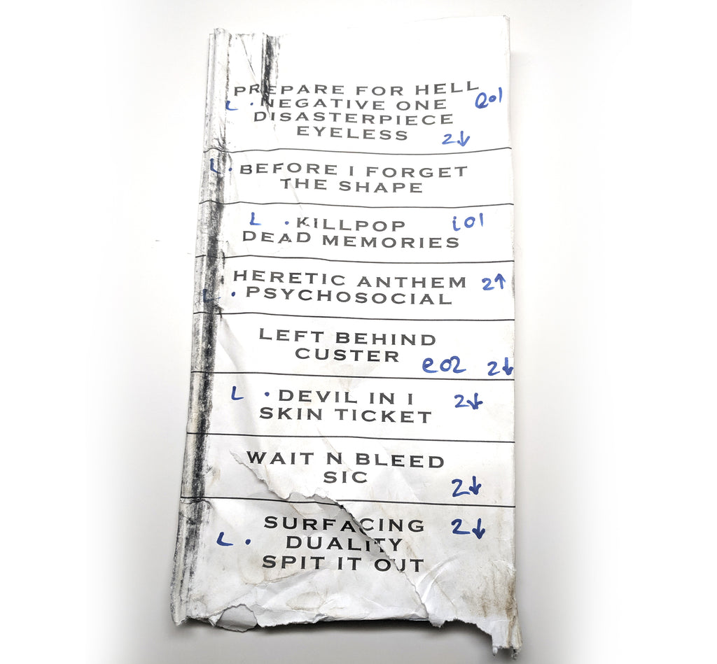 SID .5: The Gray Chapter Era Show Used Setlist